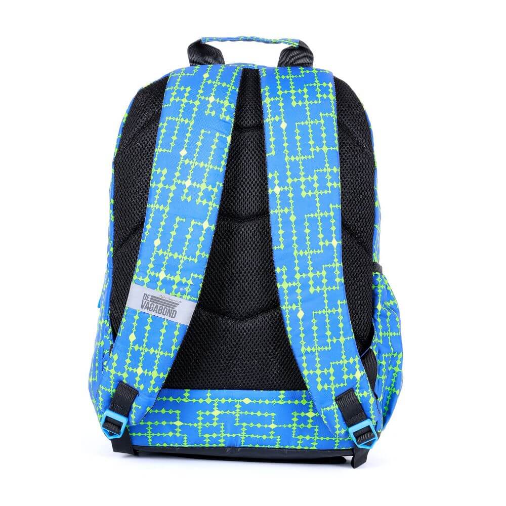 Starlight Sea Blue Casual/School Bag featuring padded shoulder straps and ergonomic back panel.