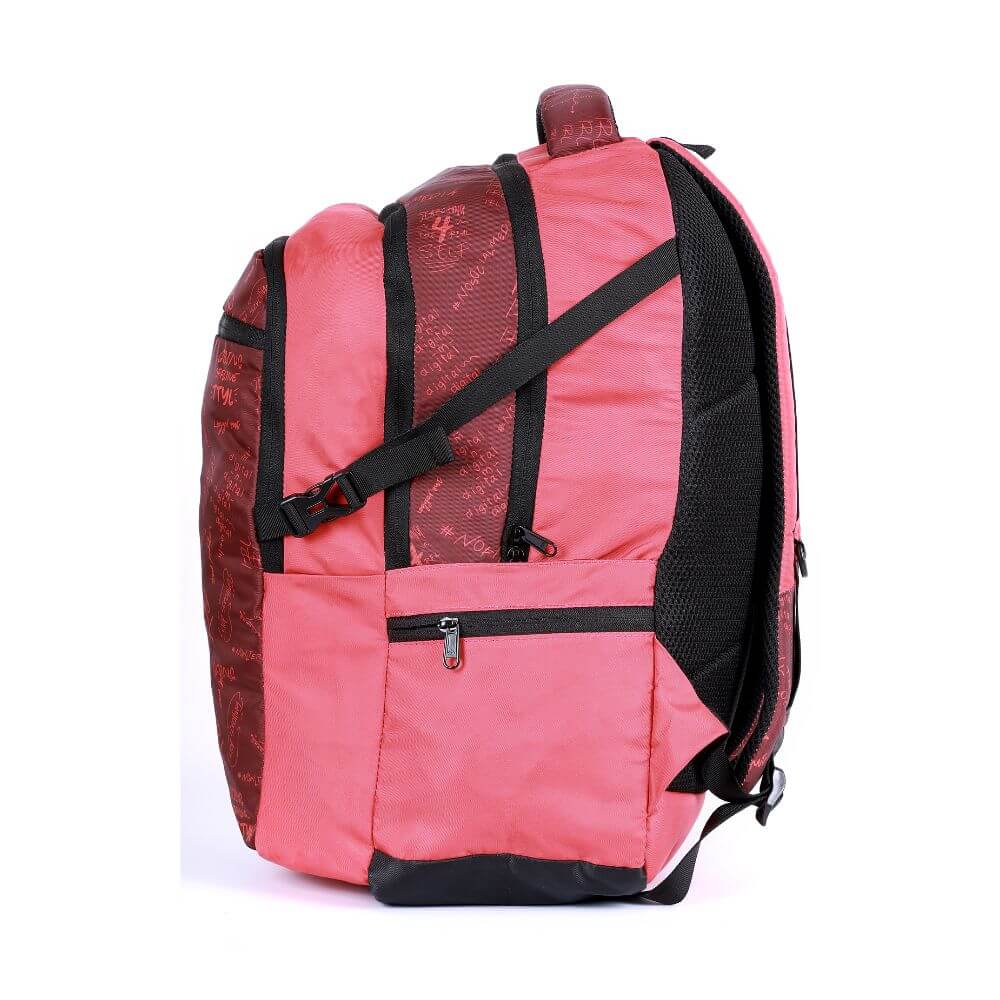 Stevea 2.24 Casual School Bag 38 Ltr. side view showing compartments and padded straps.