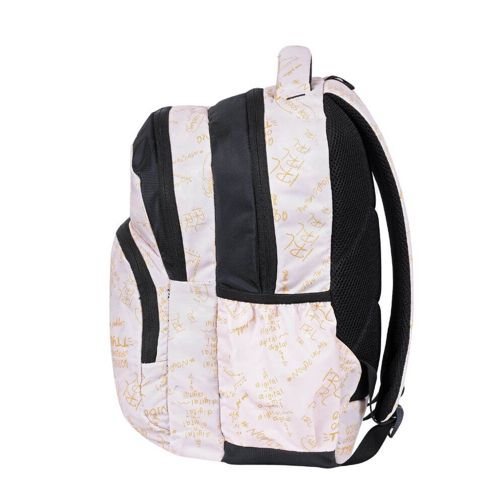 Azure Electric School/College Bag 15 Inch side view showing spacious compartments and padded straps.