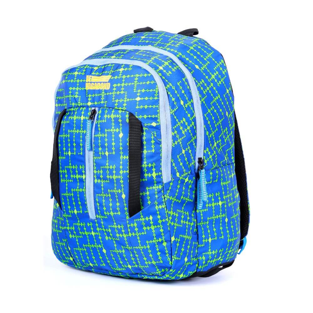 Starlight Sea Blue Casual/School Bag with spacious compartments and padded straps.