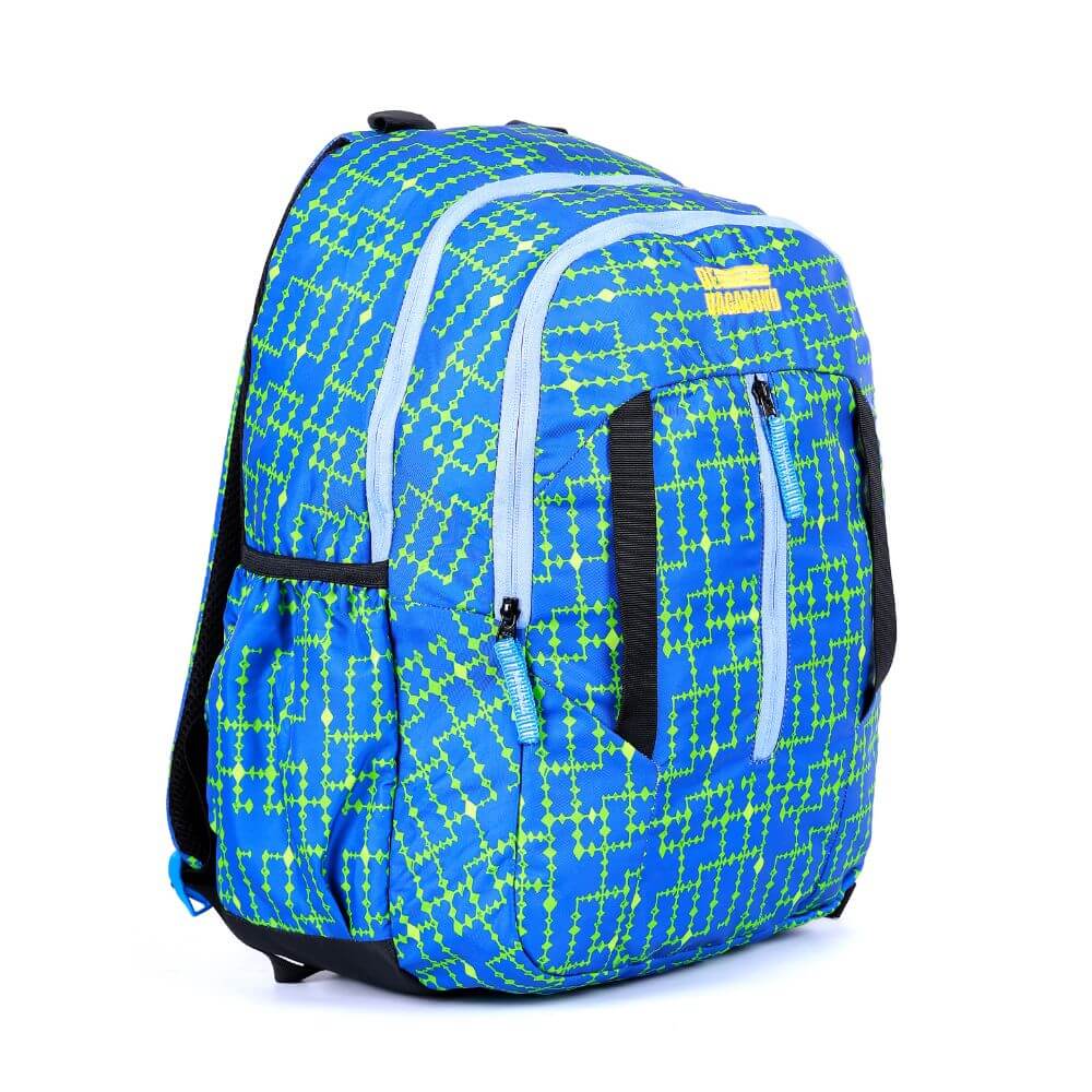 Starlight Sea Blue Casual/School Bag with multiple compartments and ergonomic design for comfort.