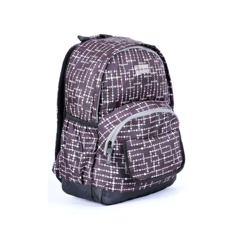 Galaxy-Black School/College Bag with spacious compartments and padded shoulder straps.