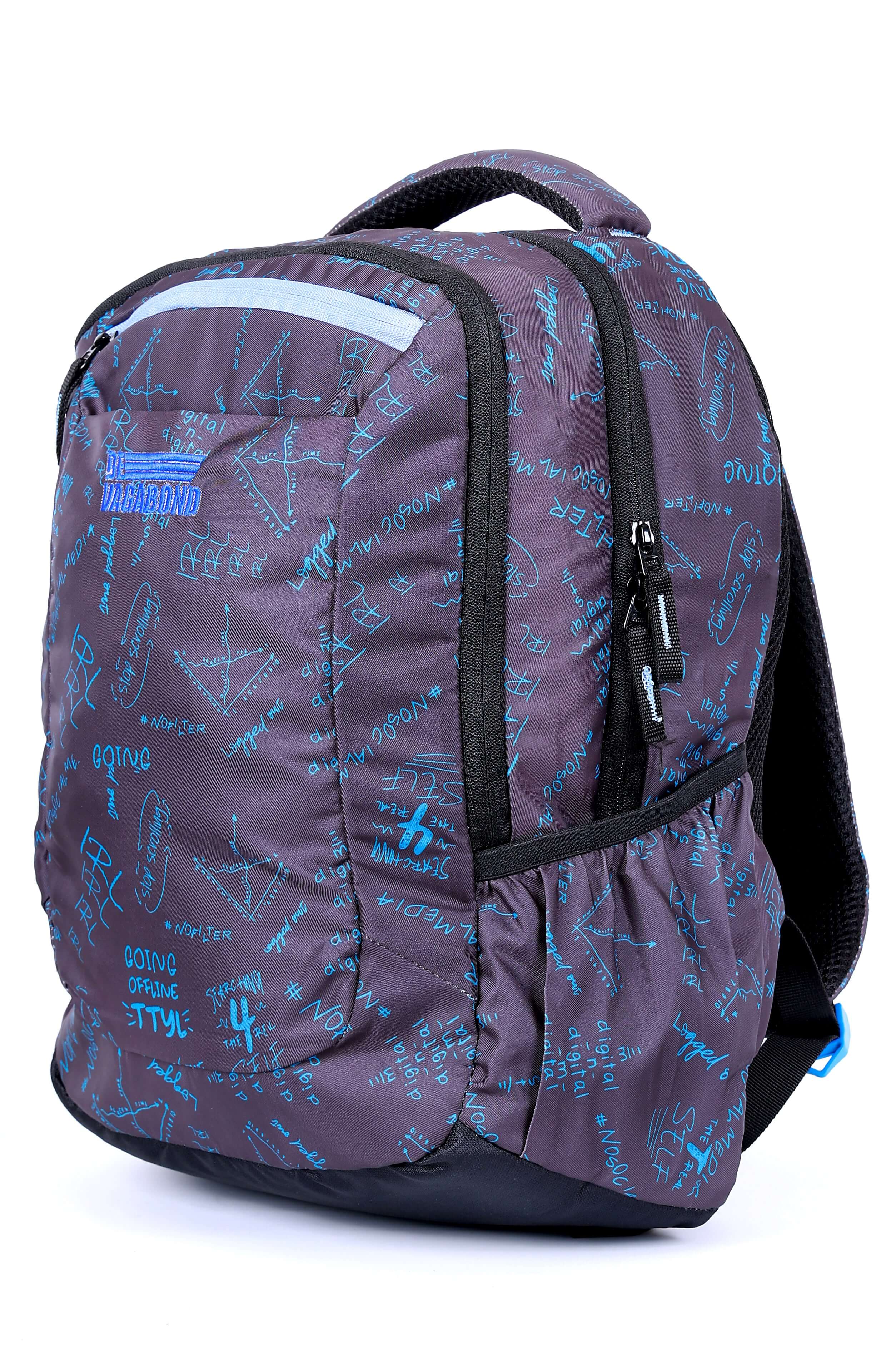 Horizon Grey School/College Bag 15 Inch Blue with durable design and multiple compartments for organization.