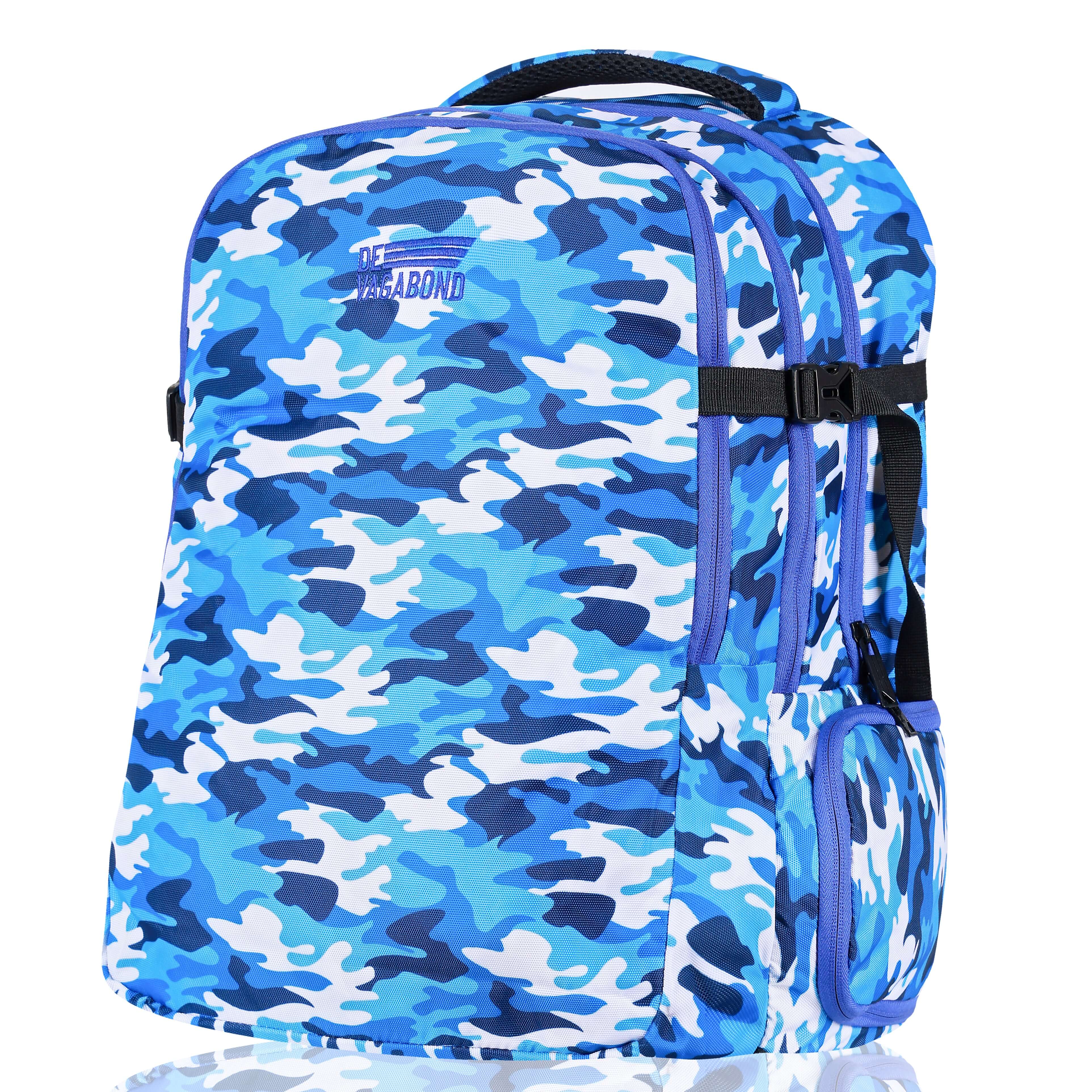 Splash 3.21 school/college bag 45L. with shoe compartment (Blue) stylish and durable backpack.