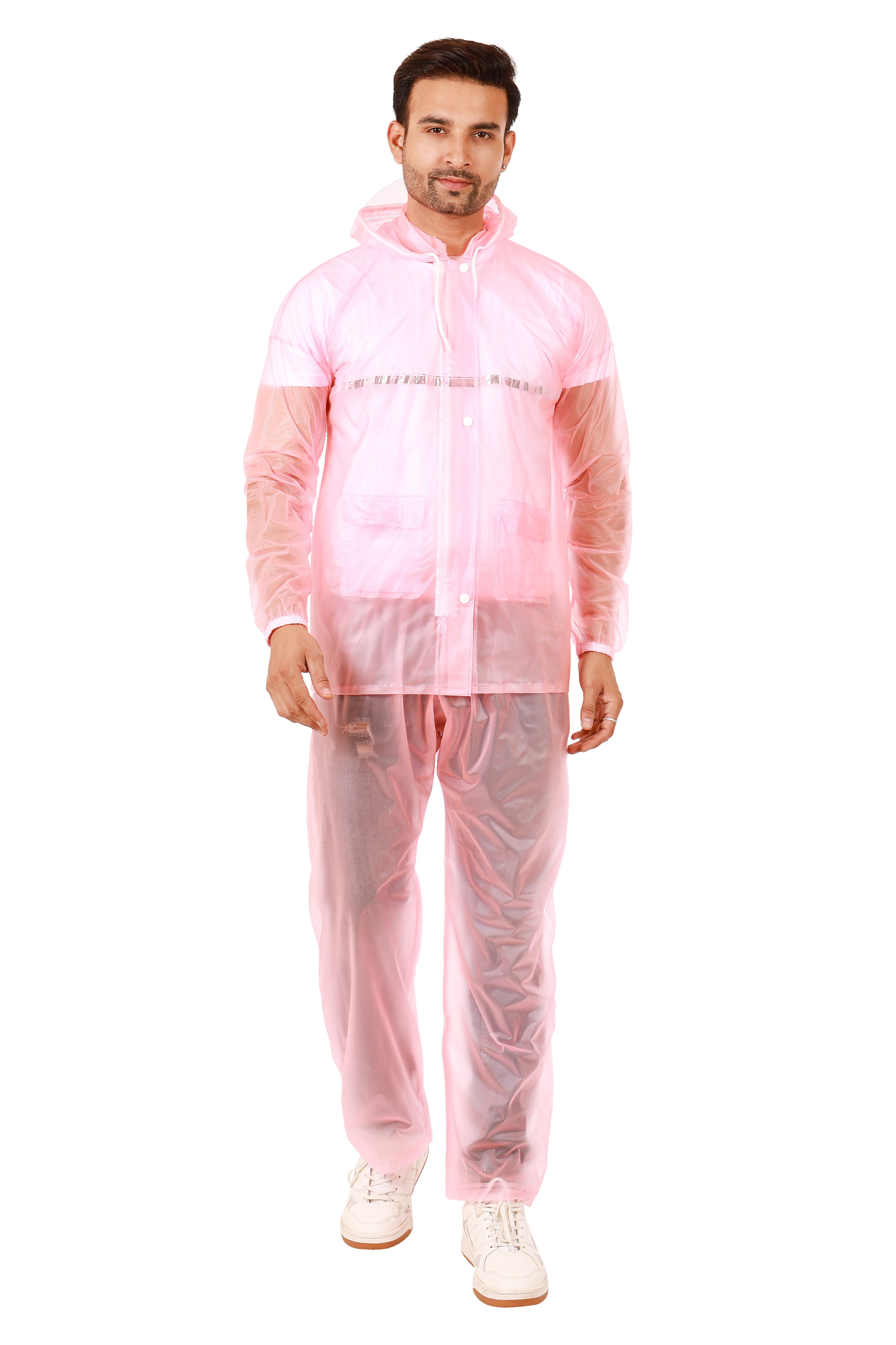 Rainwear jacket with pant PVC transparent