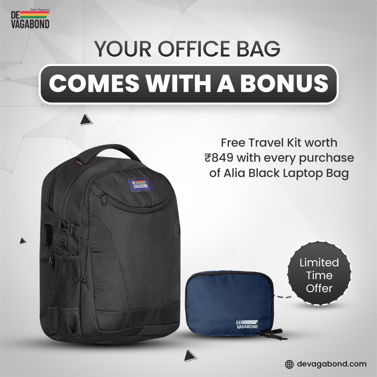 Alia Black 17 inch Laptop/Office Bag Black