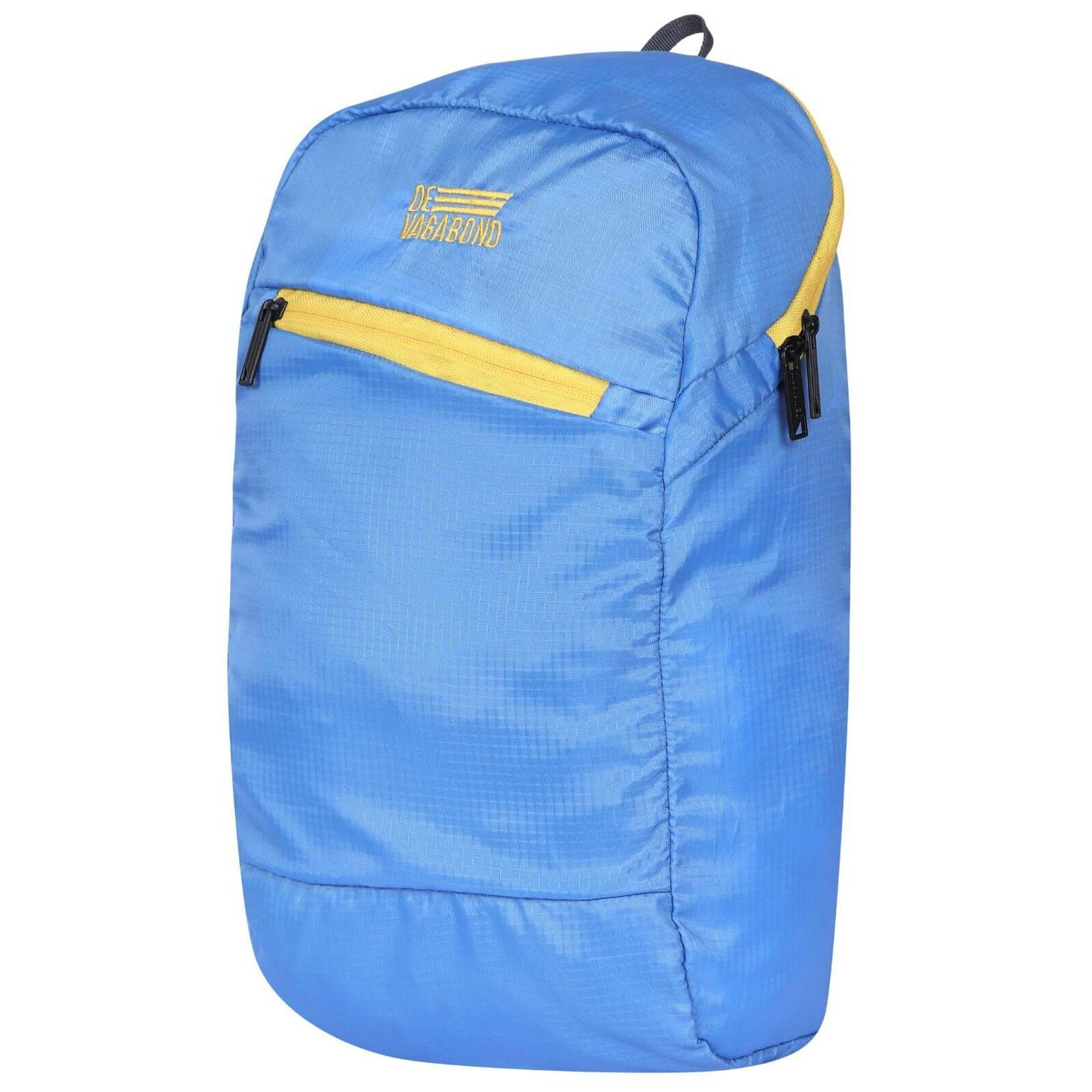 GAMA Cycling Bag Black 11 Liters in vibrant blue with yellow accents, ideal for cycling and carrying essentials.