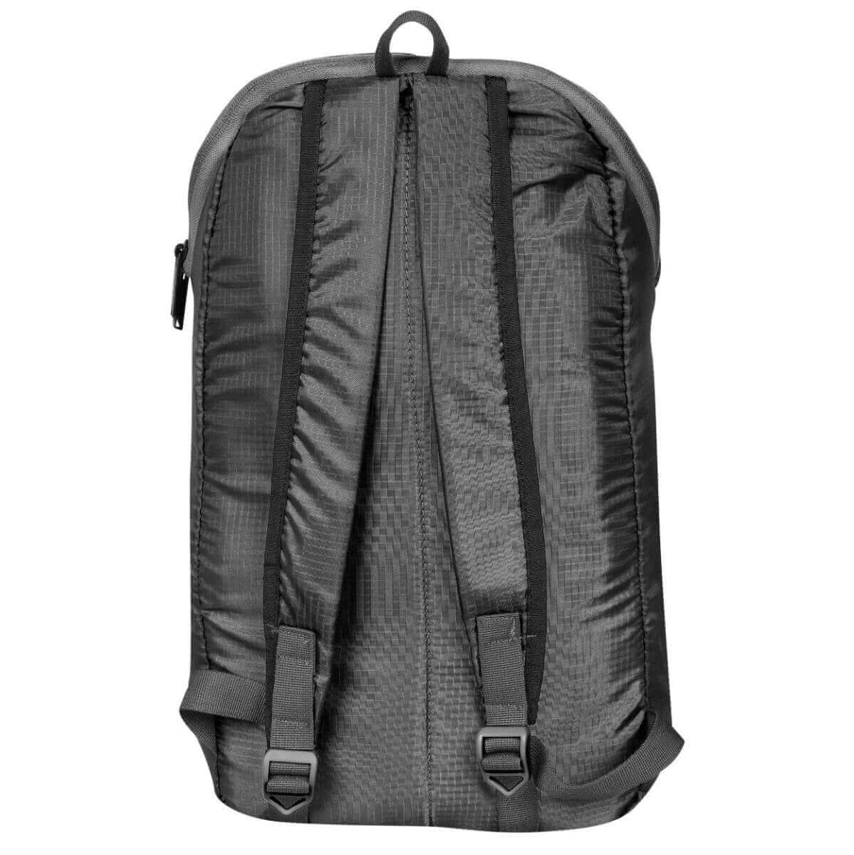 GAMA Cycling Bag Black 11 Liters back view showing straps and fabric texture