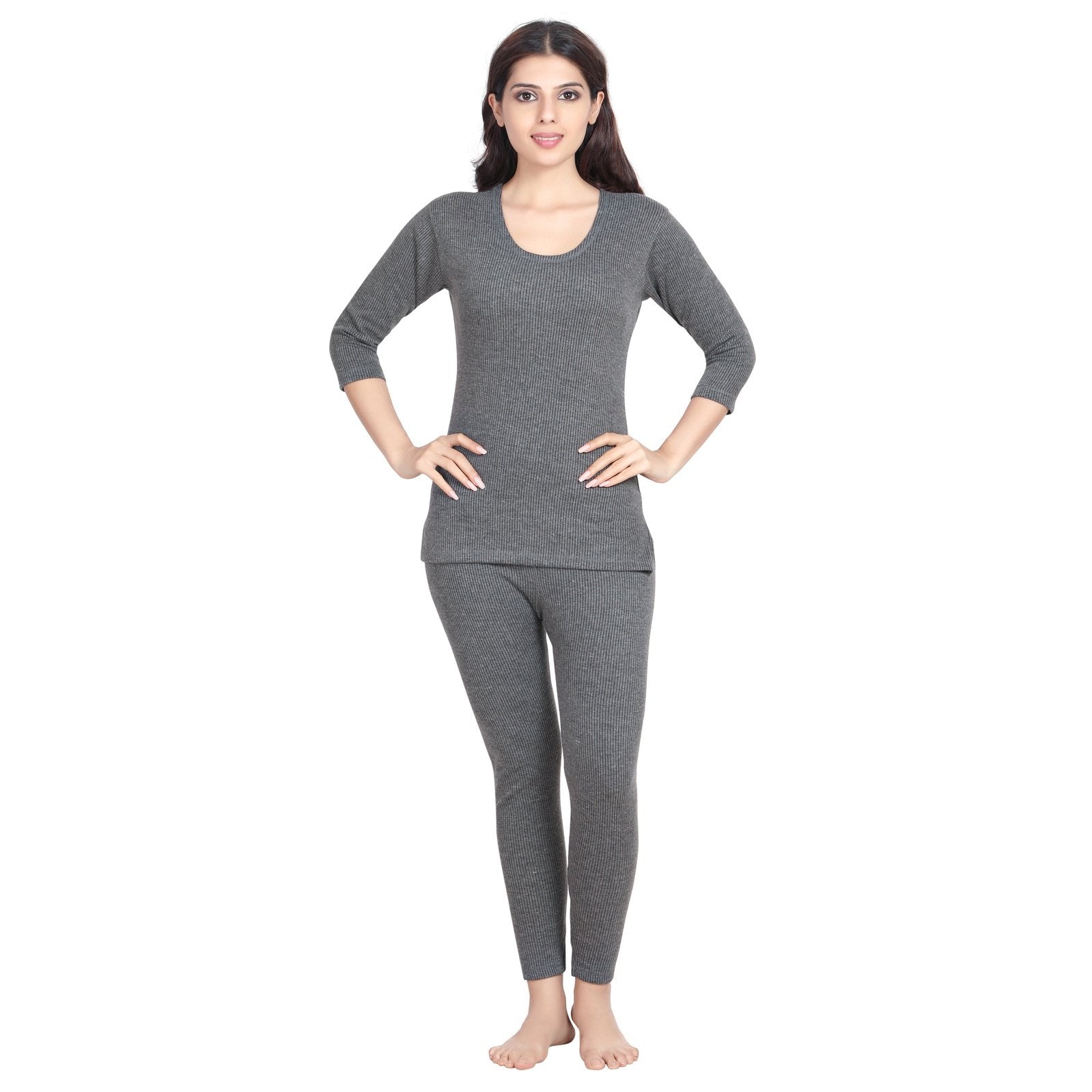 DV Pro Plus Women Thermal Set (Grey,L) DE VAGABOND