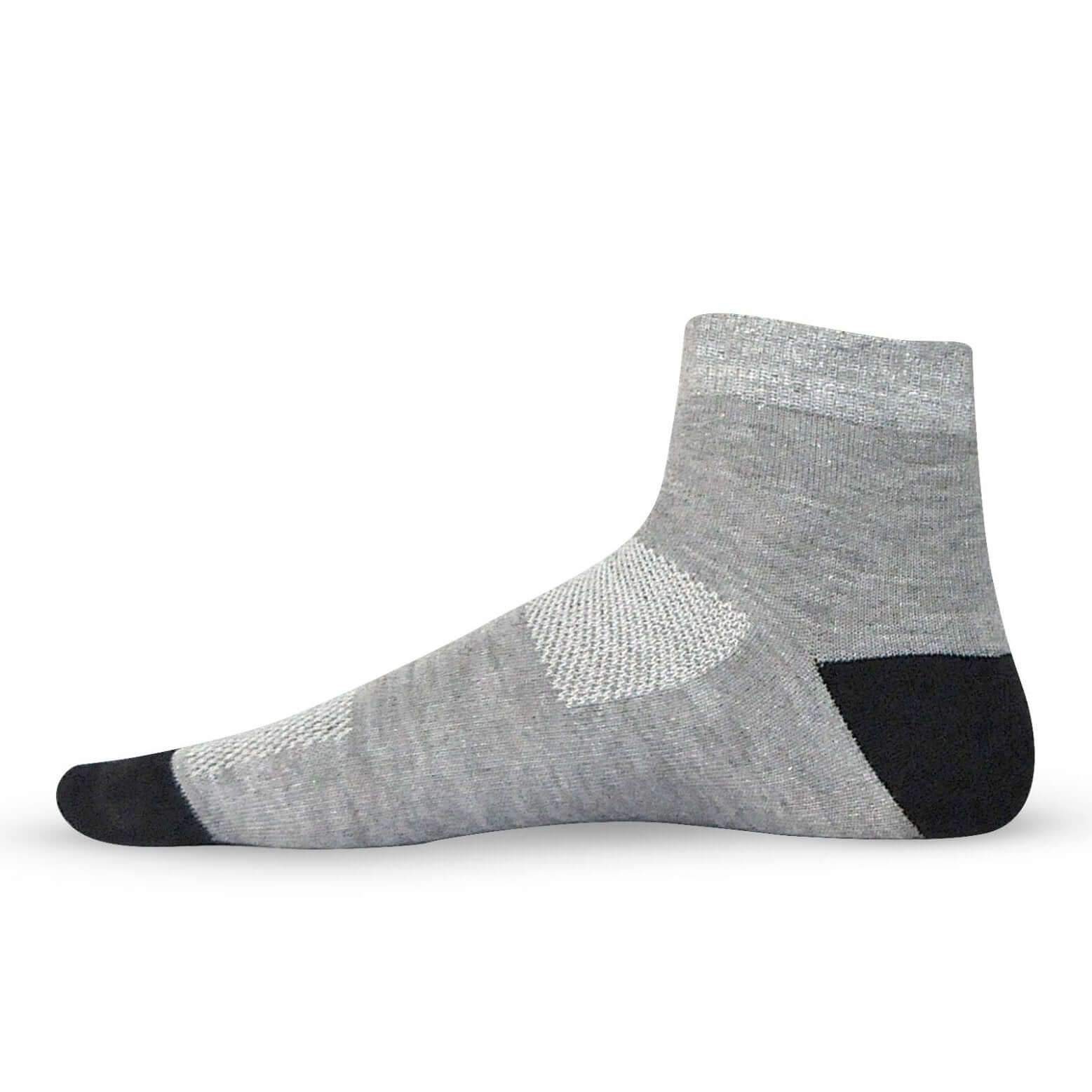 Casual Unisex Ankle Length Socks (Pack of 3) Grey DEVAGABOND