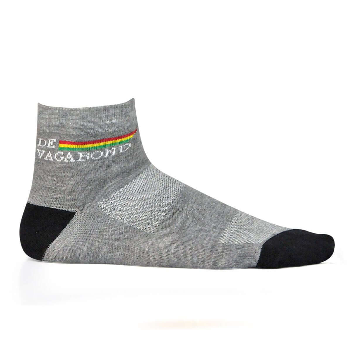 Casual Unisex Ankle Length Socks (Pack of 3) Grey DEVAGABOND