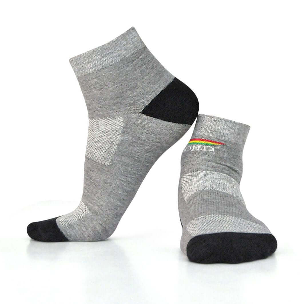 Casual Unisex Ankle Length Socks (Pack of 3) Grey DEVAGABOND