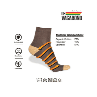 Casual Unisex Ankle Length Socks (Pack of 3) Original DEVAGABOND