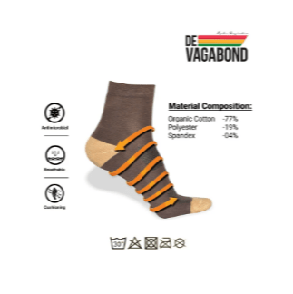 Casual Unisex Full Length Socks (Pack of 3) Original DE VAGABOND