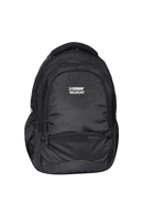 Sagus School Bag (Black) durable, water-resistant backpack with multiple compartments for school supplies.