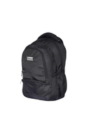 Sagus School Bag (Black) featuring durable, water-resistant fabric and padded shoulder straps for comfort.