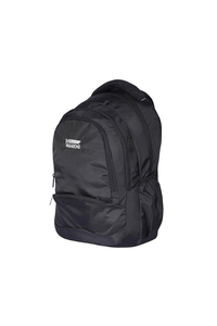 Sagus School Bag (Black) featuring durable, water-resistant fabric and padded shoulder straps for comfort.