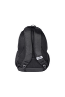 Sagus School Bag (Black) showing padded shoulder straps and mesh panel for comfort and breathability.