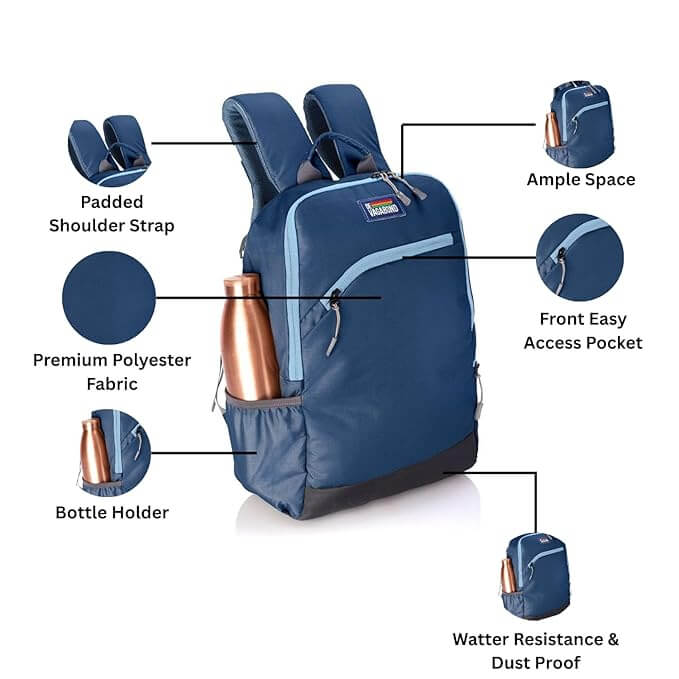 Snug Blue Laptop/Office Bag 15 Inch 22 Ltr.
