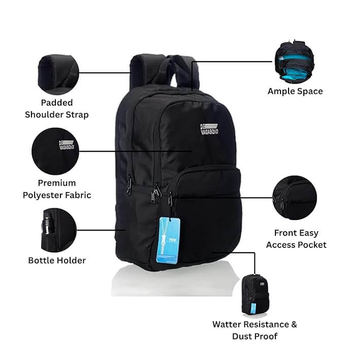 Lukup Black Laptop/office Bag 14 Inch 24 Ltr.