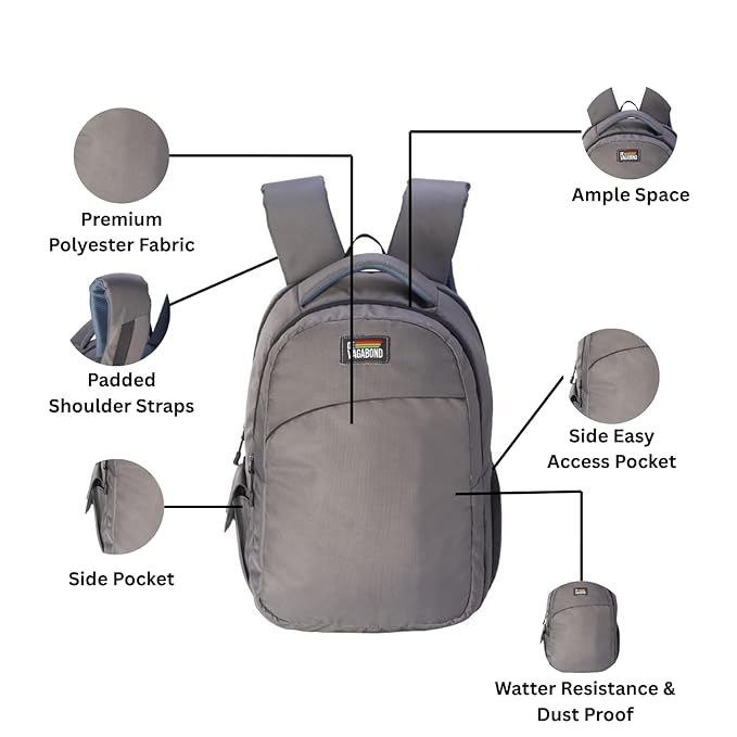 Peek laptop bag 30L. (Grey)