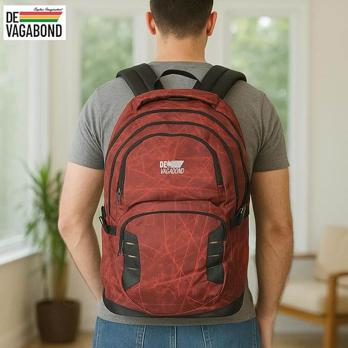 Abstract 5.21 Travel/Laptop Backpack 20 Inch 45 Ltr  (Red)