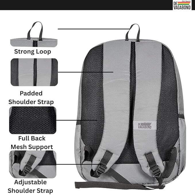 Kin Laptop/Office Bag 17 Inch 18 Ltr Grey.