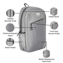 Kin Laptop/Office Bag 17 Inch 18 Ltr Grey.