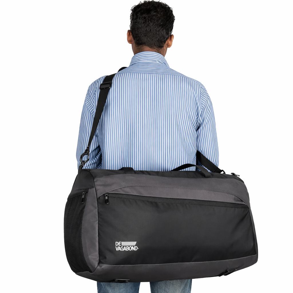 Alfa Travel & Utility Duffle Bag  50 Ltr Black