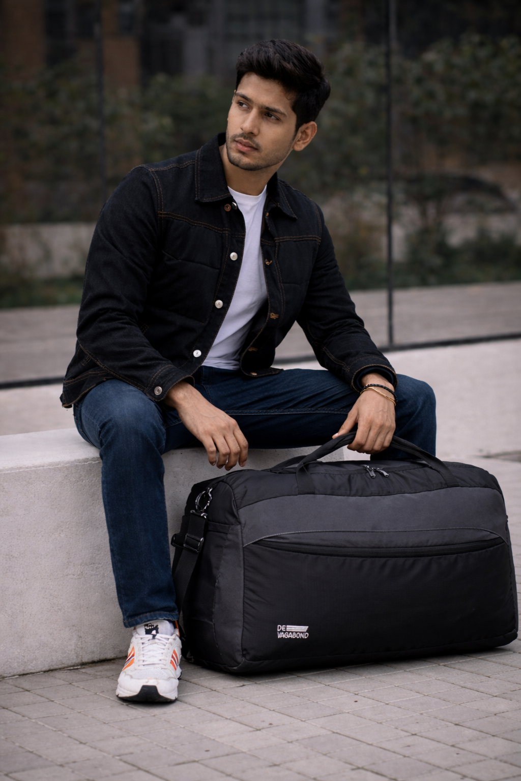 Alfa Travel & Utility Duffle Bag  50 Ltr Black