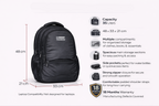 Sagus casual office  Bagpack  (Black) men women 35 ltrs with Organiser