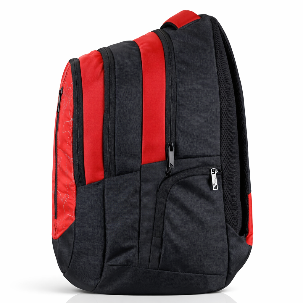 Jezz  Big size school backpack 35 L. (red) Boys and Girls long book sleeve