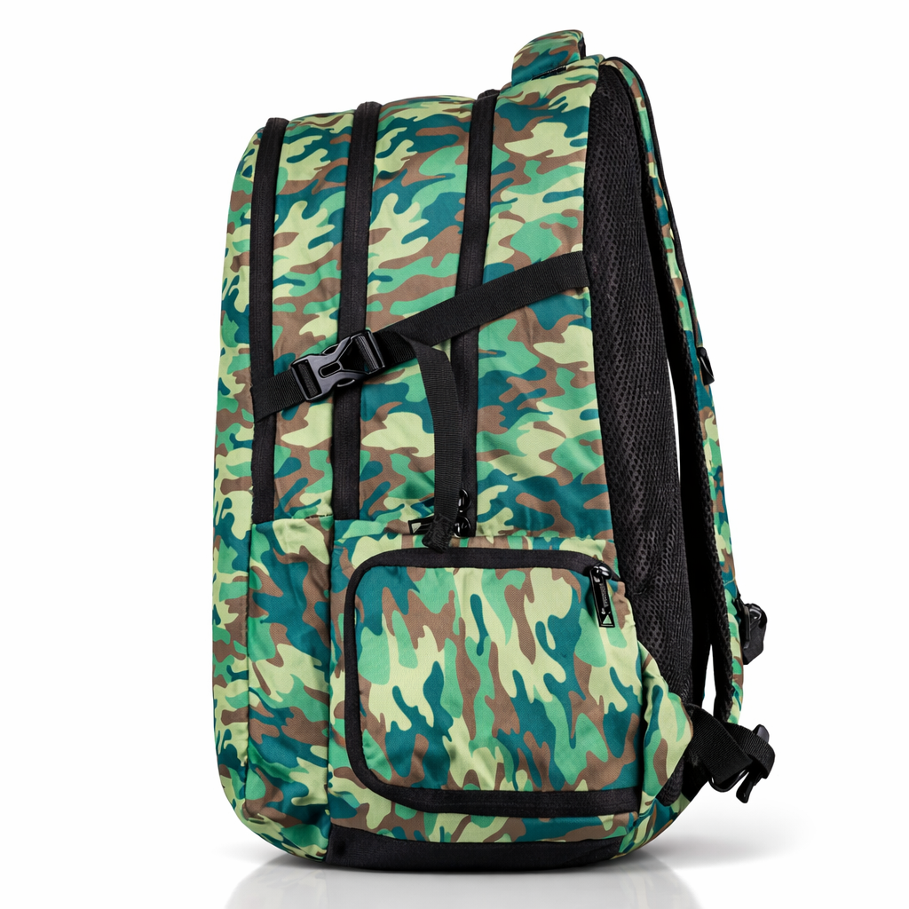 Splash 3.21  school/college bag 40L.  with shoe compartment (Green) Boys and girls