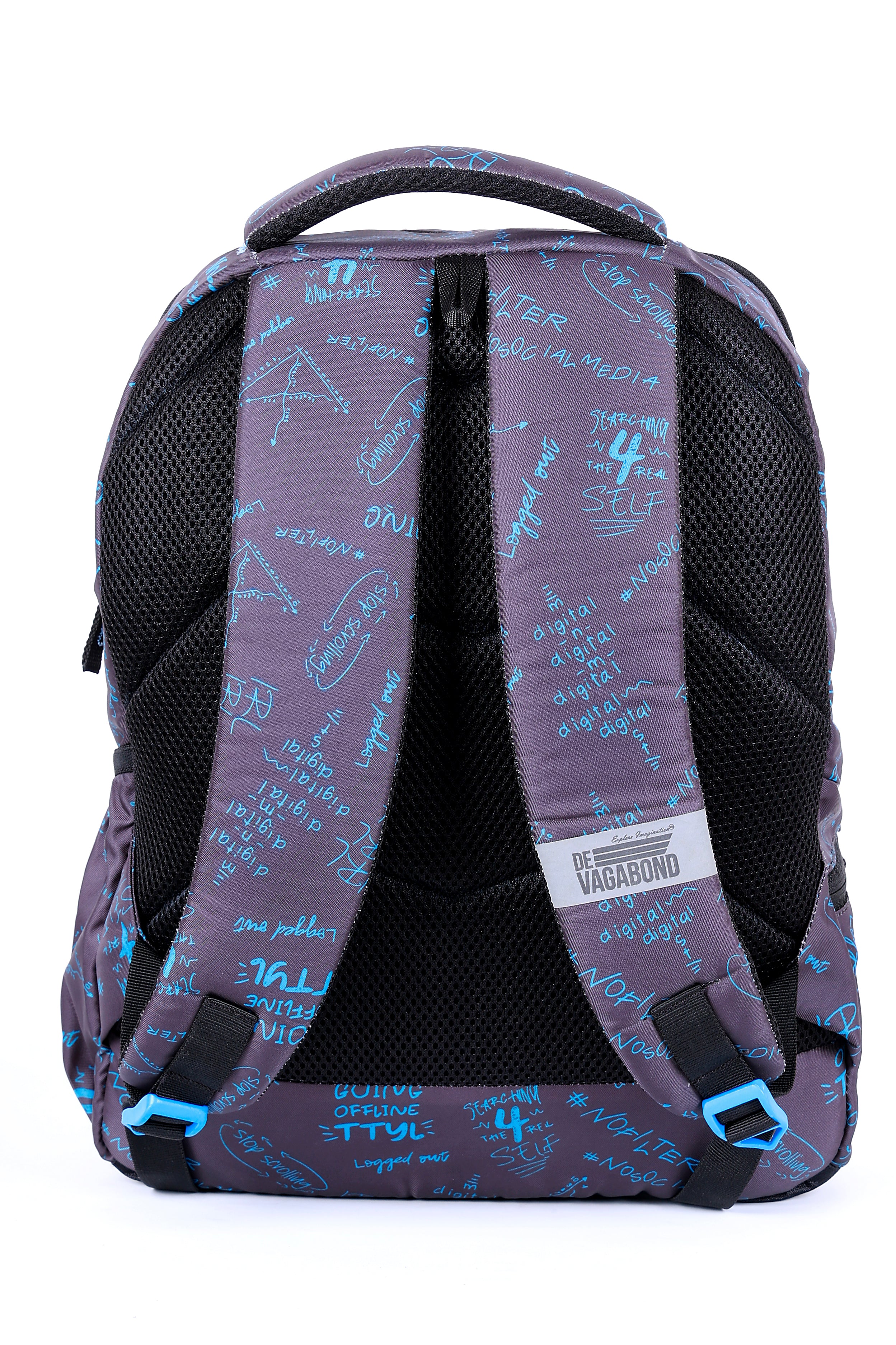 Horizon Grey School/College Bag 15 Inch Blue