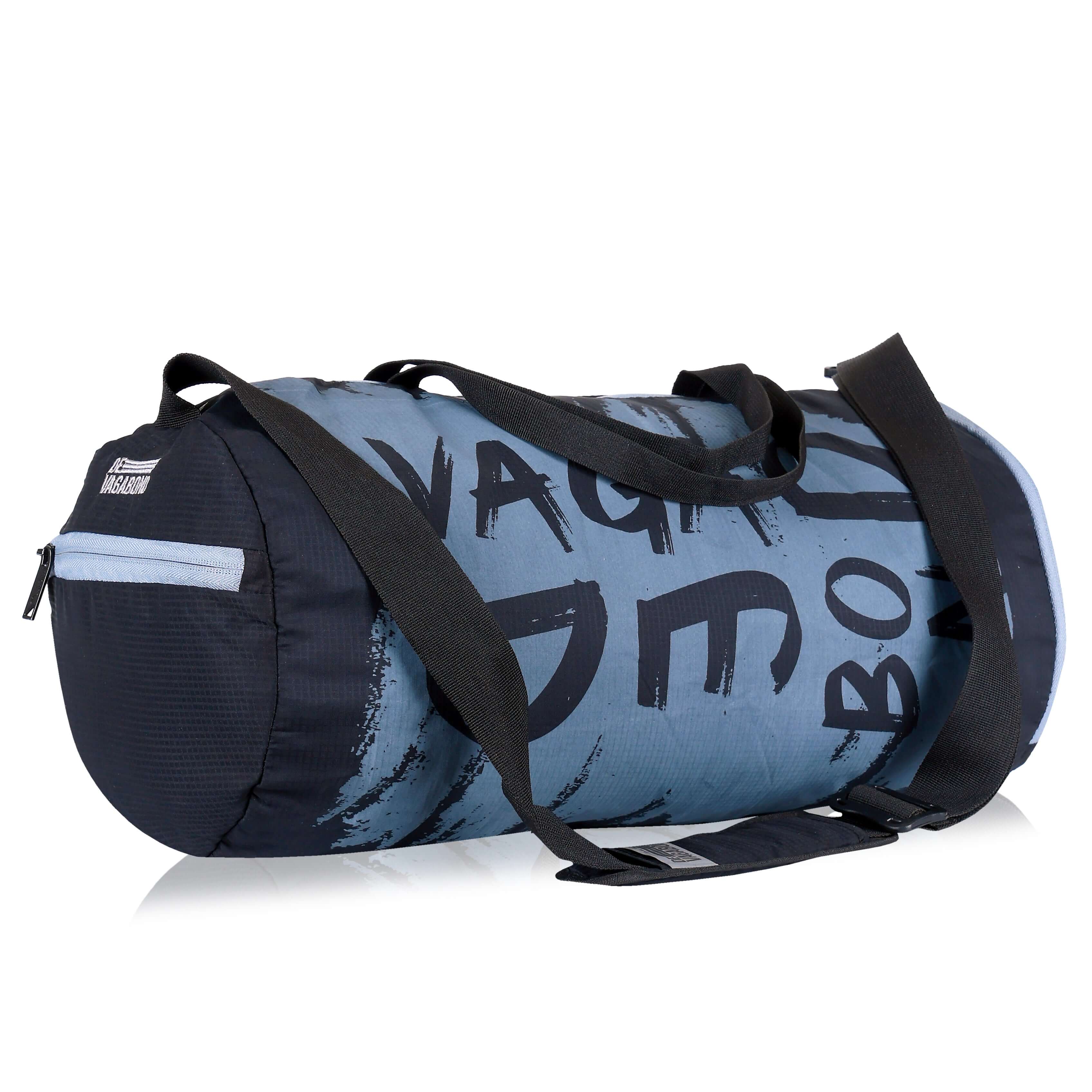 Gym Bag 30L with shoe compartment, durable nylon, ideal for sports gear, dimensions 26×47×25 cm.