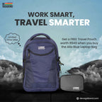 Alia Blue Laptop/Office Backpack 17 inch 35Ltr.